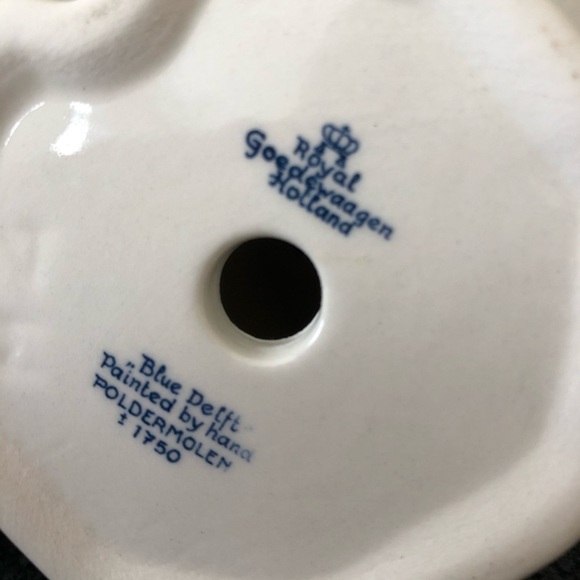 Royal Goedewaagen Blue Deift Windmill and Shoe - Picture 2 of 3